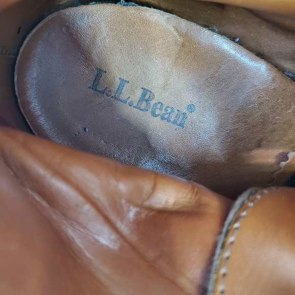 L.L. Bean Mens Vintage Distressed Brown Leather Boots Size 10.5 W Made In Canada - Picture 14 of 14